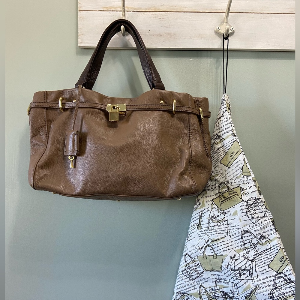 Barr + Barr New York Genuine Leather Satchel w/ Dust Bag